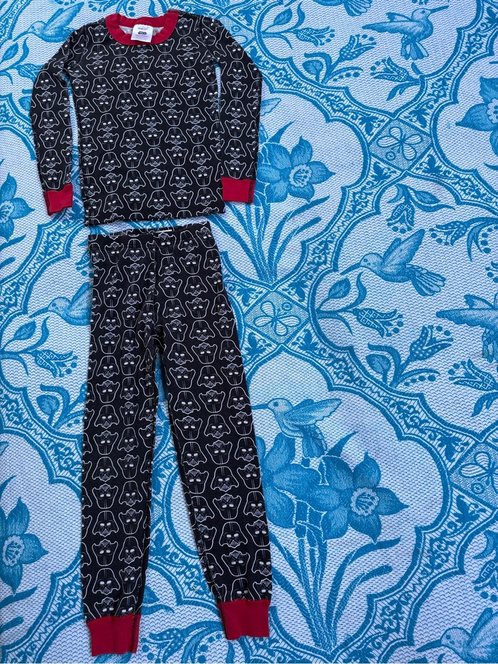 STAR WARS kids size 6-7 Darth Vader 2pc Pajama Set Organic Cotton